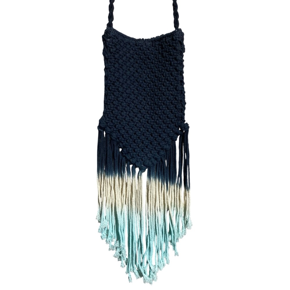 Pura Vida Blue Macrame Bag - Picture 5 of 8